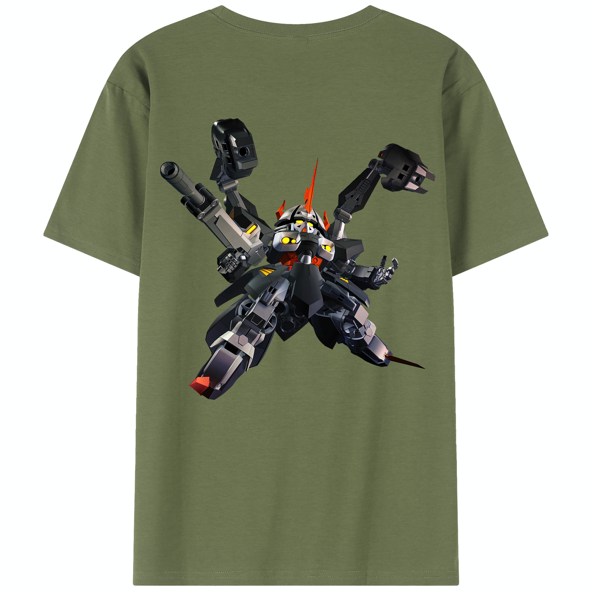 （画像用） 機動戦士ガンダム Mobile Suit Gundam 綿100％半袖Tシャツ（背面プリント）